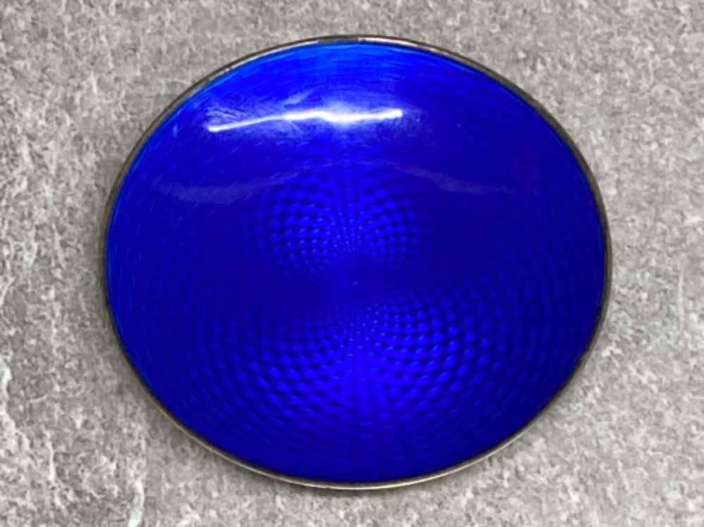 Norwegian silver & enamelled dish by David Andersen (5.5cm diameter) 19g gross