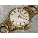 Ladies 9ct yellow gold Tissot wristwatch, 17.3G gross