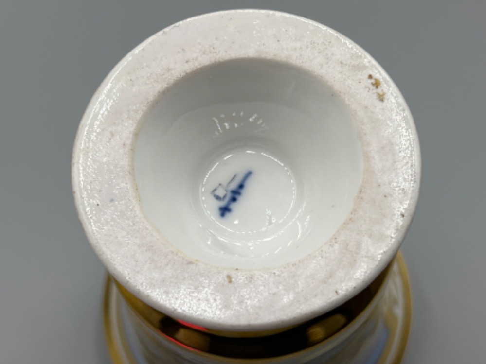 Beautiful CUP AND SAUCER, KPM 1845-1870 Königliche Porzellan-Manufaktur Berlin, in good condition - Image 6 of 6