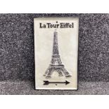 Cast metal Eiffel Tower wall hanging plaque “LA Tour Eiffel” - 19x31cm