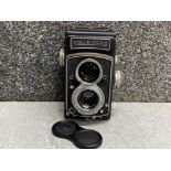 Rolleicord Vb TLR film camera with brown leather case