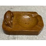 Vintage hand carved Robert “Mouseman” Thompson ashtray