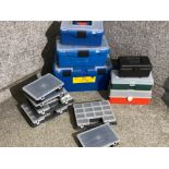 Various tool boxes, 12 in total