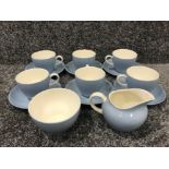 14 piece tea service by Wedgwood summer sky