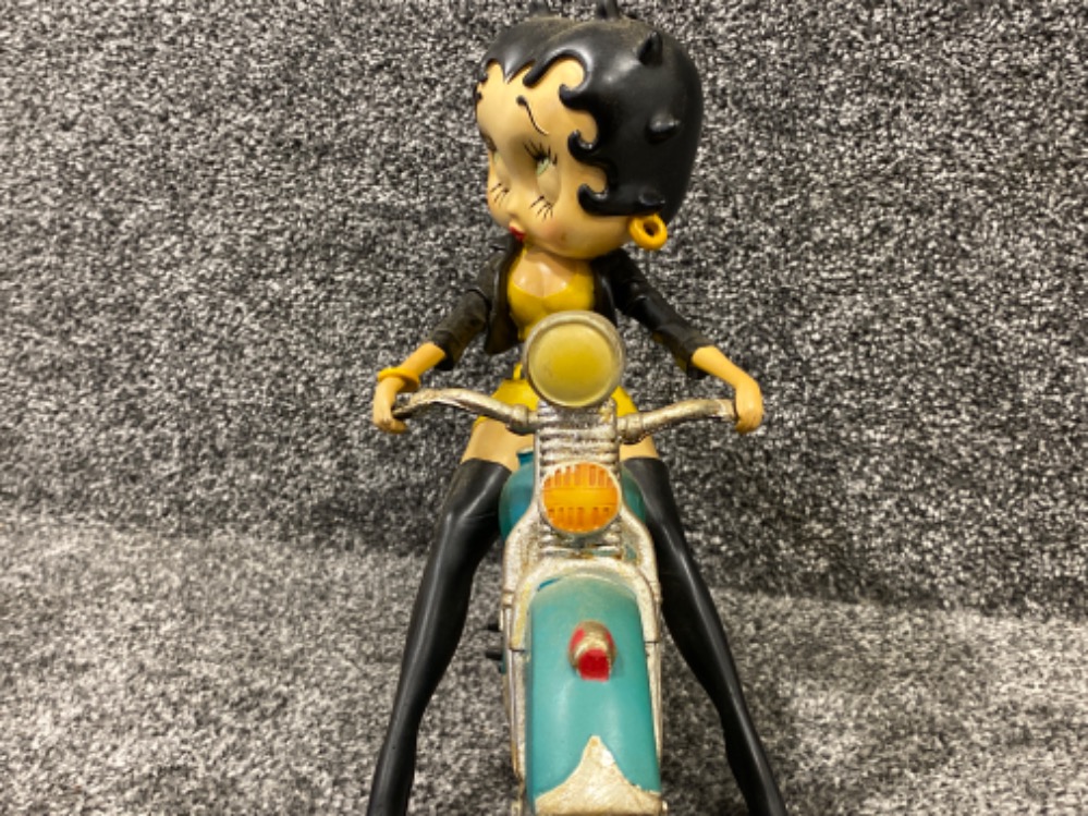 Vintage resin Betty Boop figurine “motorcycle”, L33xH26cm - Image 3 of 3