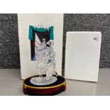 Swarovski Crystal glass ornament “Harlequin, Masquerade” with genuine Swarovski base, both with