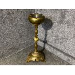 Gilt & onyx smokers stand, height 57cm