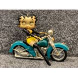 Vintage resin Betty Boop figurine “motorcycle”, L33xH26cm