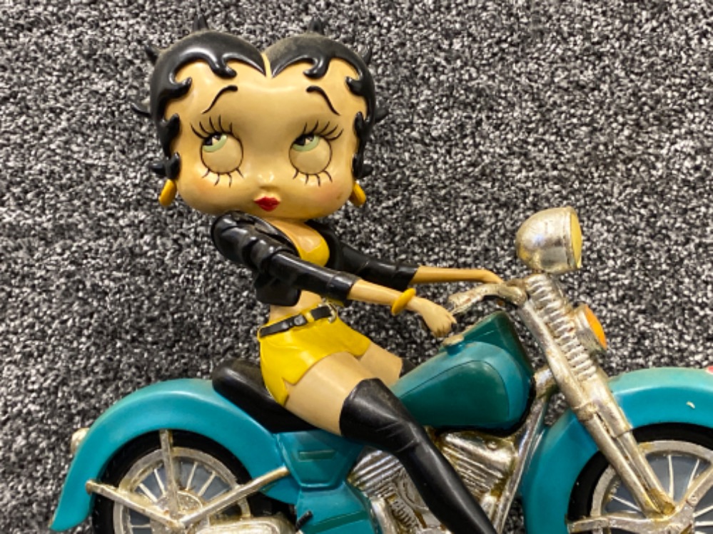 Vintage resin Betty Boop figurine “motorcycle”, L33xH26cm - Image 2 of 3