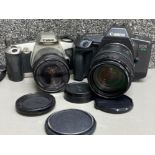 Canon EOS 600 camera With Canon zoom lens EF 35-105mm Together with Canon EOS 500N camera with strap