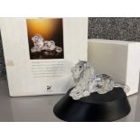 Swarovski Crystal glass ornament “the Lion” from the inspiration Africa 1993-1995 collection, with