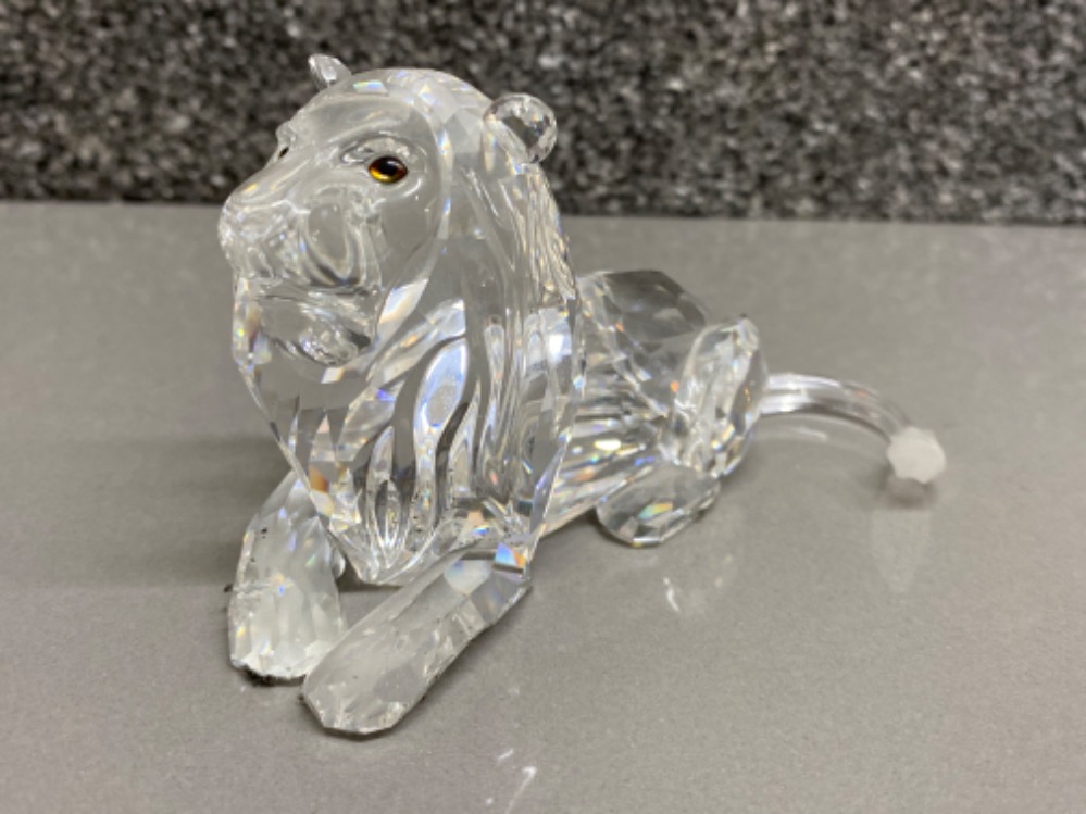 Swarovski Crystal glass ornament “the Lion” from the inspiration Africa 1993-1995 collection, with - Image 2 of 2