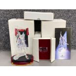 Swarovski Crystal glass figure “Pierrot Masquerade” with crystal plaque & genuine Swarovski stand,