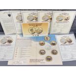 The Normandy landings D-Day 75th anniversary 1944-2019 coin collection. Uncirculated, comprising