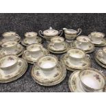 Noritake Colby 5032 38 piece tea set including 12 cups 11 saucers 12 plates