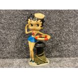 Vintage resin Betty Boop figurine “sailor girl”, Height 33cm