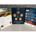 Limited edition uncirculated The battle of Waterloo coin/medal set. Comprising of 5 bronze coins