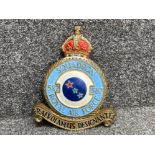 Vintage cast metal Squadron Royal Air Force (RAF) pathfinders regimental wall plaque, 27x22cm