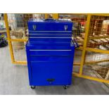 Metal Mechanical tool centre on wheels with matching tool box