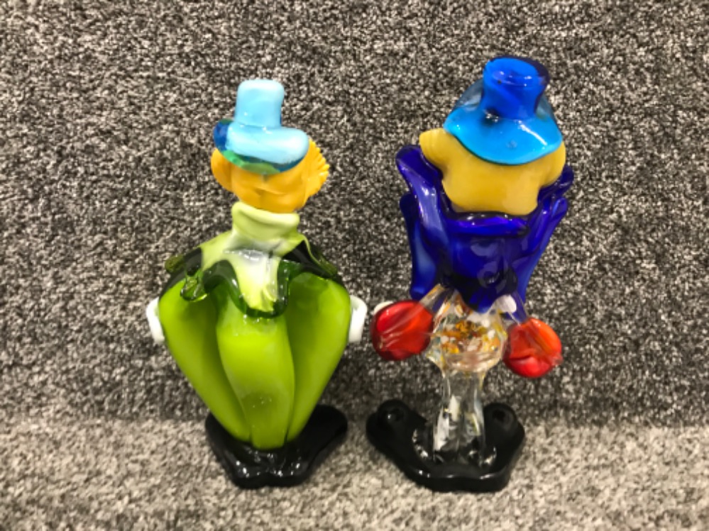 2 murano art glass clowns - Bild 2 aus 2