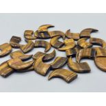 200g Tigers Eye Claws 27mm (27 claws in total)