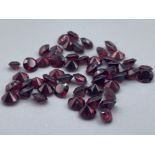 14.63ct Garnets Round 4mm (52 stones in total)