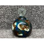 Large Mdina earth, sand & sea patterned paperweight