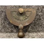 Vintage cast iron Brunvoll vessel handle control lever