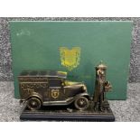Large Ringtons car & figure ornament “tea and more to your door” with original box