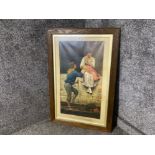 Vintage pears print ‘the fishermans wooing’ 59cm x 90cm