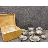 Oriental 23 piece tea service together with vertice vina ventisquero wine box