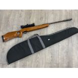 S.M.K sports-marketing TH20 air rifle (177 cal - 4.5mm) with scope & protective carry bag