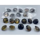 20x Smokey Quartz Round Brilliant 16mm