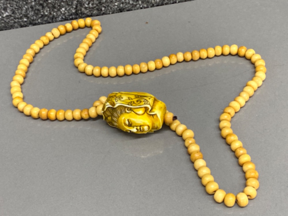 Chinese goddess of mercy Yak bone prayer beads