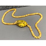 Chinese goddess of mercy Yak bone prayer beads