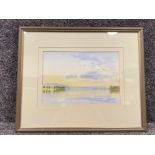 Water colour painting ‘Comston water’ signed by J.F.Watts