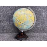 Vintage Revolving electric Globe lamp