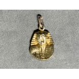 9ct gold Pharaoh charm/pendant 1g