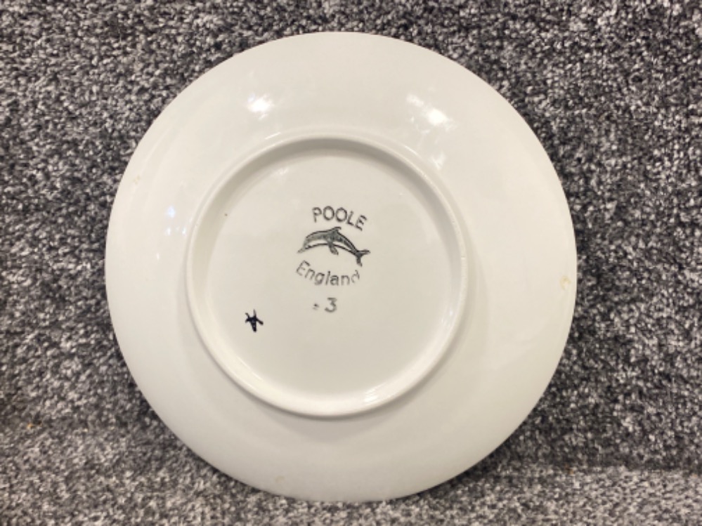 Poole pottery “Delphis” plate - Image 2 of 3