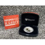 Australian lunar 1oz .999 silver 1 dollar coin “ year of the rabbit” 2011 with original box and