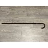 Silver rimmed walking cane