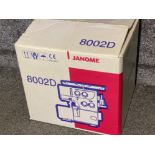 Janome 8002D sewing machine in original box