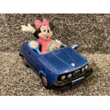Hand painted Musical Walt Disney car with Minnie Mouse, by Schmid
