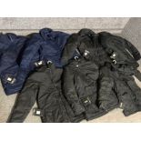 Total of 7 Unworn ladies Regatta coats, includes 2x navy sizes 18 also includes five in black