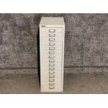 Silverline 15 drawer office filing cabinet, height 86cm