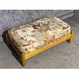 Stunning ercol blonde upholstered foot stool