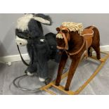 2 vintage rocking horses