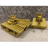 2x model novelty tanks “bullet shell design”