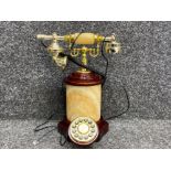 Collection & Confidant repro 1930s telephone with honey onyx