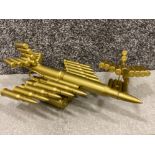2x models of military aircraft, “Bullet shell design”